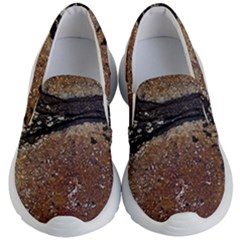 Rustic Charm Abstract Print Kids Lightweight Slip Ons by dflcprintsclothing