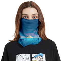 Ai Generated Ocean Sea Water Anime Nautical 2 Face Covering Bandana (two Sides) by Pakemis