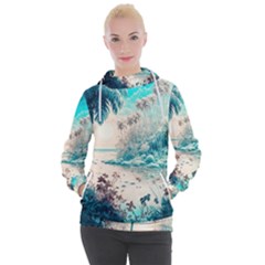 Tropical Winter Tropical Winter Landscape Women s Hooded Pullover by Pakemis