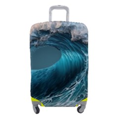 Tsunami Waves Ocean Sea Water Rough Seas 2 Luggage Cover (small) by Pakemis