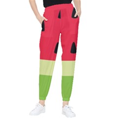 Watermelon Fruit Food Healthy Vitamins Nutrition Tapered Pants by Wegoenart