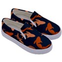 Background Pattern Texture Design Wallpaper Fish Kids  Canvas Slip Ons View3