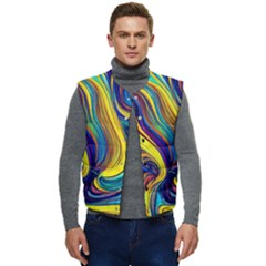 Rolling In The Deep Men s Short Button Up Puffer Vest	 by GardenOfOphir