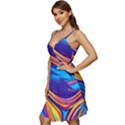 Dancing In The Liquid Light V-Neck Pocket Summer Dress  View3