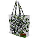 Watermelon Tree Abstraction On Watermelon Abundance Zip Up Canvas Bag View1
