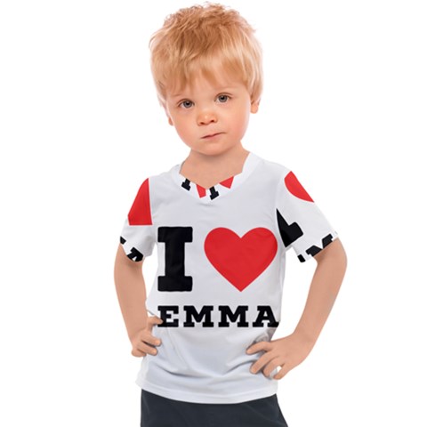 I Love Emma Kids  Sports Tee by ilovewhateva
