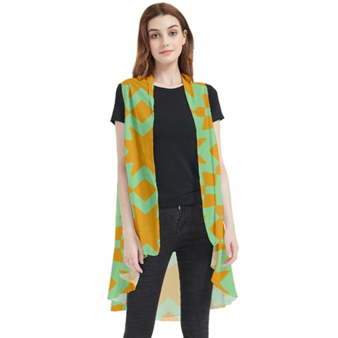 Pattern 21 Sleeveless Chiffon Waistcoat Shirt by GardenOfOphir