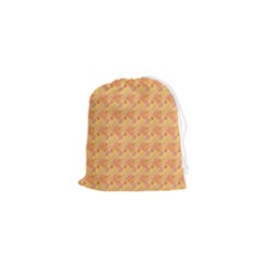 Peach Leafs Drawstring Pouch (xs) by Sparkle