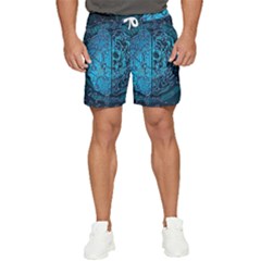 Artificial Intelligence Network Blue Art Men s Runner Shorts by Semog4