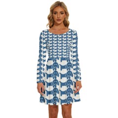 Pattern 162 Long Sleeve Wide Neck Velvet Dress by GardenOfOphir