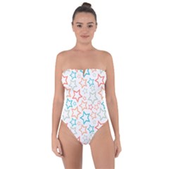 Background Pattern Texture Design Tie Back One Piece Swimsuit by Semog4