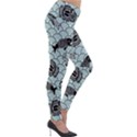 Fish Koi Ocean Sea Oriental Waves Lightweight Velour Leggings View4