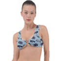 Fish Koi Ocean Sea Oriental Waves Ring Detail Bikini Top View1