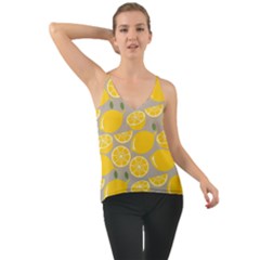 Lemon Background Lemon Wallpaper Chiffon Cami by Semog4
