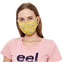 Lemon Background Lemon Wallpaper Crease Cloth Face Mask (Adult) View1