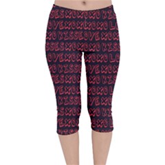 Pattern 312 Velvet Capri Leggings  by GardenOfOphir