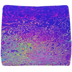 Psychedelic Retrovintage Colorful Seat Cushion by Semog4