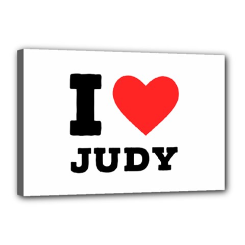 I Love Judy Canvas 18  X 12  (stretched) by ilovewhateva
