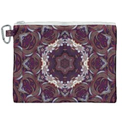 Rosette Kaleidoscope Mosaic Abstract Background Canvas Cosmetic Bag (xxl) by Jancukart