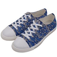 Mandala Rosette Kaleidoscope Abstract Background Men s Low Top Canvas Sneakers by Jancukart