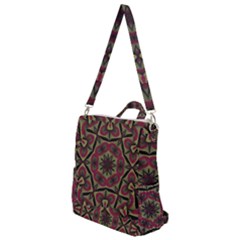 Mandala Rosette Pattern Kaleidoscope Abstract Crossbody Backpack by Jancukart