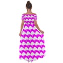Tree Illustration Gifts Off Shoulder Open Front Chiffon Dress View2