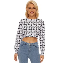 Chooper Motorcycle Drawing Motif Pattern Lightweight Long Sleeve Sweatshirt by dflcprintsclothing