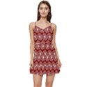 Gerbera Daisy Vector Tile Pattern Short Frill Dress View1