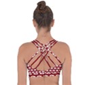 Modern Chic Vector Camera Illustration Pattern Cross String Back Sports Bra View2