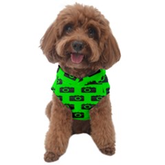 Modern Chic Vector Camera Illustration Pattern Dog Sweater by GardenOfOphir