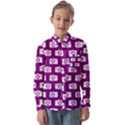 Modern Chic Vector Camera Illustration Pattern Kids  Long Sleeve Shirt View1