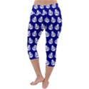 Ladybug Vector Geometric Tile Pattern Lightweight Velour Capri Yoga Leggings View4