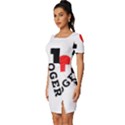 I love roger Fitted Knot Split End Bodycon Dress View2