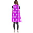 Purple Spatula Spoon Pattern Sleeveless Chiffon Waistcoat Shirt View2