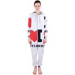 I Love Christian Hooded Jumpsuit (ladies) by ilovewhateva
