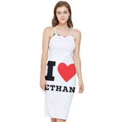 I Love Ethan Bodycon Cross Back Summer Dress by ilovewhateva