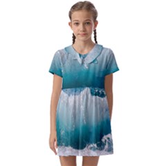 Waves Kids  Asymmetric Collar Dress by nateshop