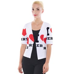 I Love Jerry Cropped Button Cardigan by ilovewhateva