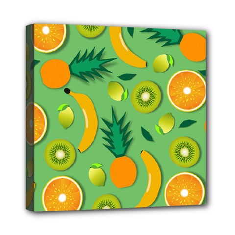 Fruit Tropical Pattern Design Art Mini Canvas 8  X 8  (stretched) by danenraven