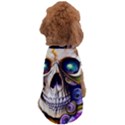 Gothic Cute Skull Floral Dog T-Shirt View2