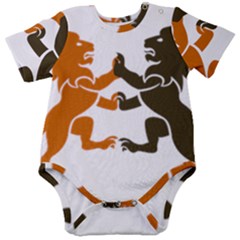 Lions Animals Wild Cats Baby Short Sleeve Bodysuit by Semog4