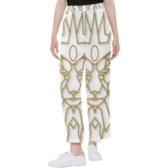 Lion Face Wildlife Crown Women s Pants  by Semog4