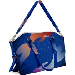 Koi Fish Carp Water Nature Animal Canvas Crossbody Bag by Semog4