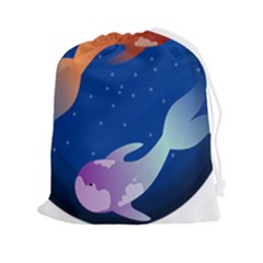 Koi Fish Carp Water Nature Animal Drawstring Pouch (2xl) by Semog4