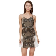 Tiger Comic Cartoon Animal Short Frill Dress by Semog4