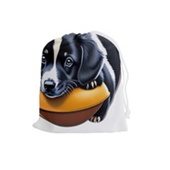 Dog Animal Cute Pet Puppy Pooch Drawstring Pouch (large) by Semog4