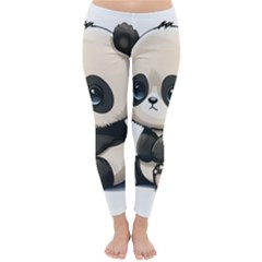 Cute Panda Bear Animal Cartoon Classic Winter Leggings by Semog4