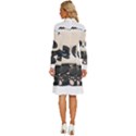 Cute Panda Bear Animal Cartoon Long Sleeve Shirt Collar A-Line Dress View4