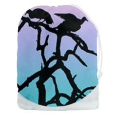 Birds Bird Vultures Tree Branches Drawstring Pouch (3xl) by Semog4