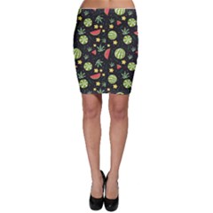Watermelon Berries Patterns Pattern Bodycon Skirt by Semog4